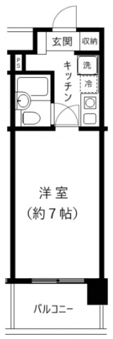 カーサプリマの間取り図
