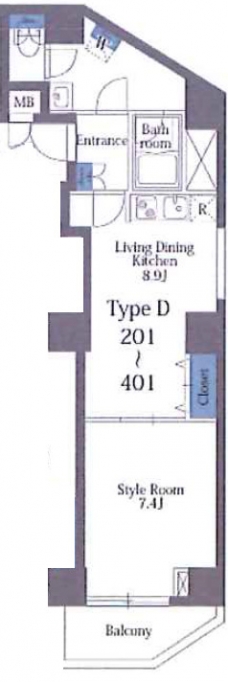 リリーフォート板橋大山の間取り図