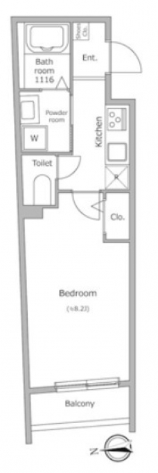 グローリオシェルト池袋本町の間取り図