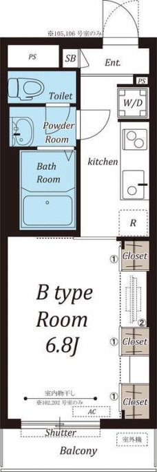 リブリ・richeⅧの間取り図