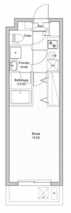 豊島千早レジデンスの間取り図