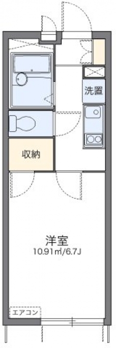 レオパレスTK Oneの間取り図