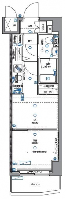 パティーナ武蔵関の間取り図