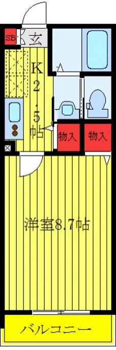 エルスタンザ赤羽の間取り図