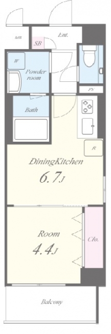 シエル豊島の間取り図