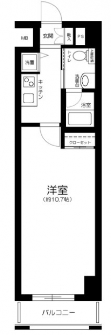 メインステージ大山の間取り図