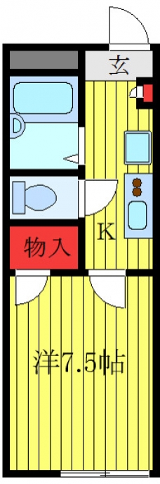 レオパレスシュークルの間取り図