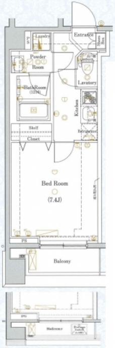 DIPS日暮里2の間取り図
