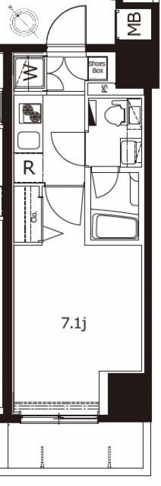プレミアムキューブ東十条アリアの間取り図