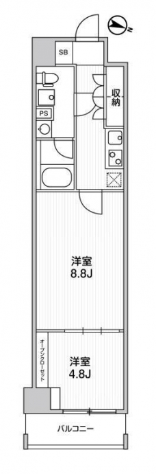 Weave Base -Itabashi Honchoの間取り図