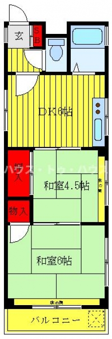 巣鴨マンションの間取り図