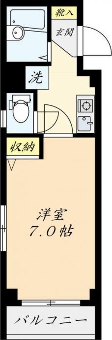 マーベラス早稲田鶴巻町 の間取り図