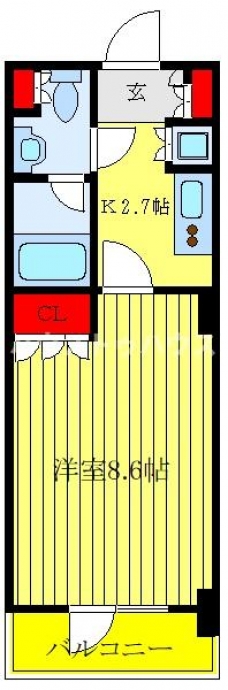 パークアクシス東十条の間取り図