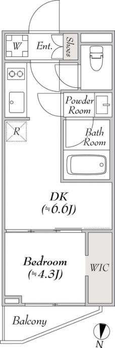 ルミーク本町イーストの間取り図