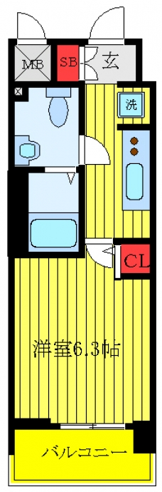 ＫＤＸレジデンス板橋本町の間取り図