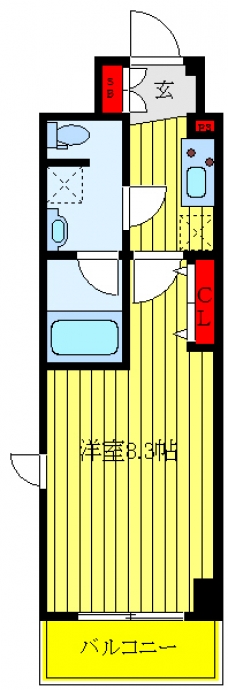 ルフレ赤羽サウスの間取り図