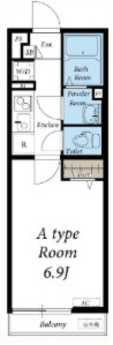 リブリ・クレール浦和の間取り図