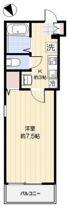 Ｇｒｏｔｔａ　ｂｌｕ　Ｋｏｍａｇｏｍｅの間取り図