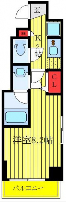 クレイシア板橋の間取り図