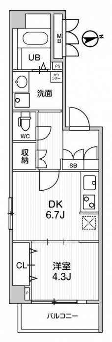 Alivis中野の間取り図