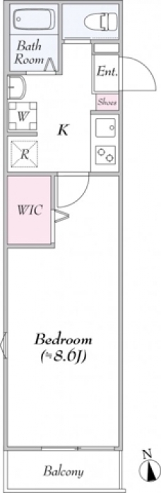 T’s Cuore浮間舟渡Ⅰの間取り図
