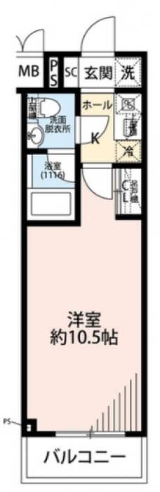 プレール・ドゥーク中板橋Ⅱの間取り図