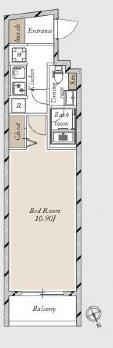 Ｌａ　Ｄｏｕｃｅｕｒ赤塚の間取り図