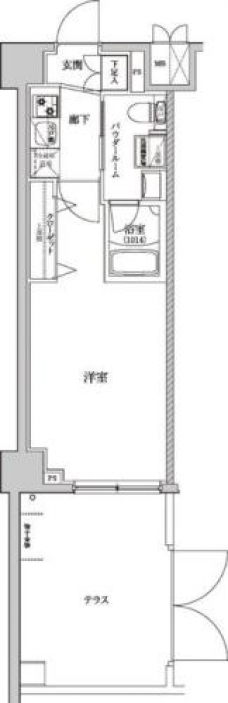 パティーナ十条DUOの間取り図