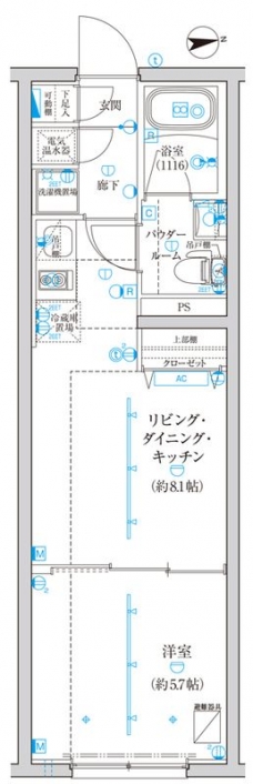 ＣＲＥＡＴＩＦ西池袋の間取り図