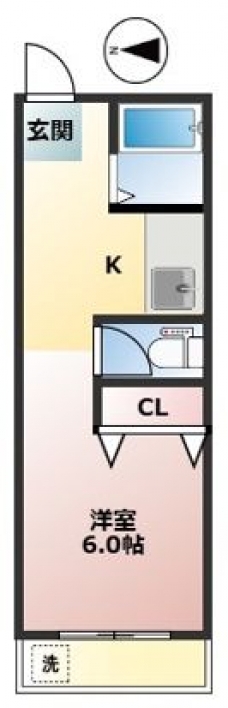 松田マンションの間取り図