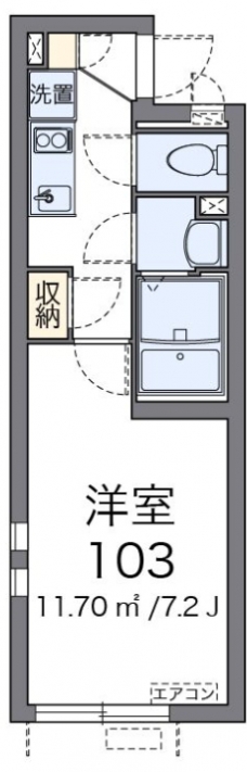 クレイノシャインの間取り図