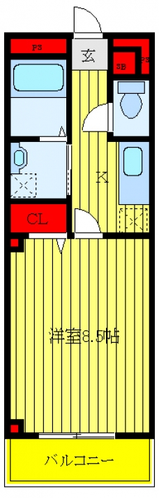 アンプルールフェール CREDO KAWAGUCHIの間取り図