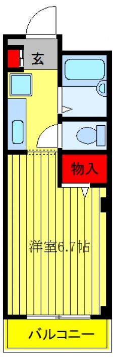 ラフィネ池之端の間取り図