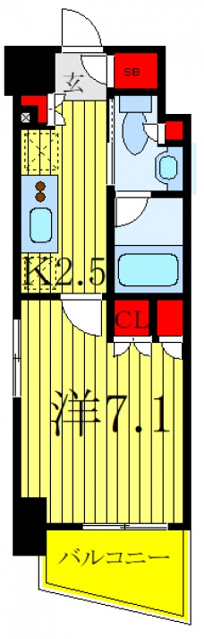 ルフォンリブレ赤羽の間取り図