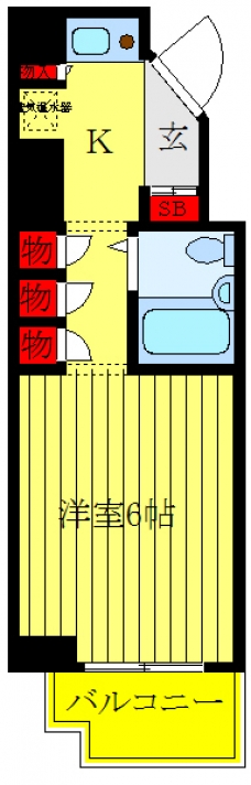 メインステージ王子駅前の間取り図