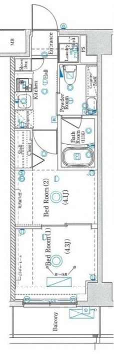 ラフィスタ板橋本町の間取り図