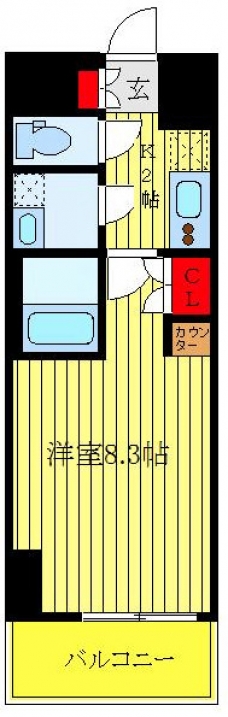 イアース西日暮里の間取り図