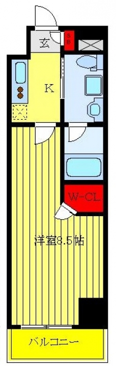 ベルシード中板橋Ⅱの間取り図