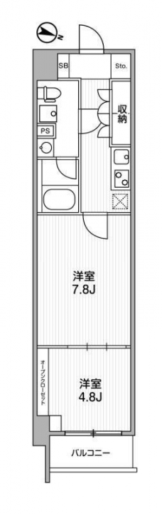 Weave Base -Itabashi Honchoの間取り図