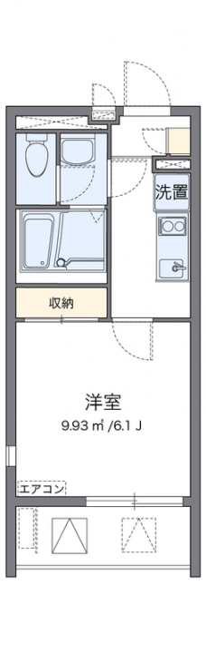 クレイノホワイトパレス２３の間取り図