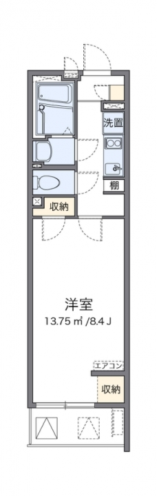 クレイノＲｉｖｅｒ　ｃｉｔｙの間取り図