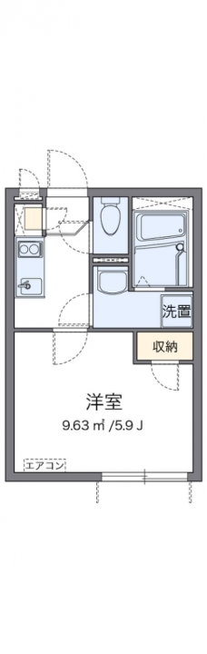 クレイノＳの間取り図