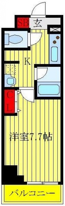 ルクレ志村坂上の間取り図
