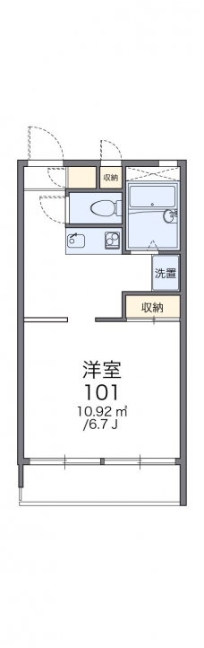 レオパレス要町Ⅱの間取り図