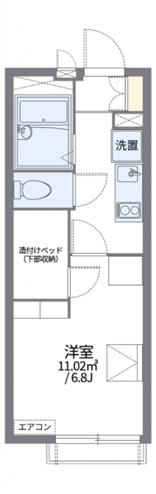 レオパレスサントリーニの間取り図