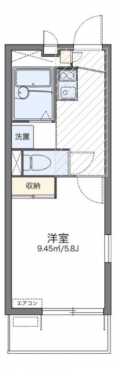 レオパレスシュペリュールの間取り図
