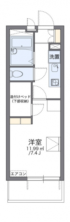 レオパレス藤の間取り図