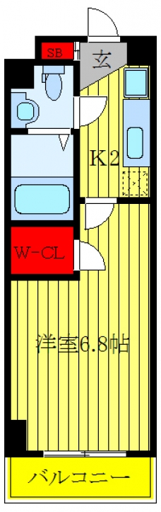 アクシーズタワー川口並木の間取り図