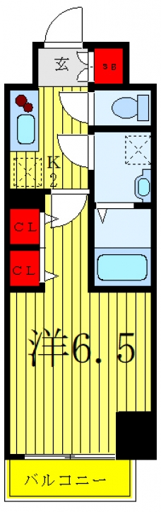 ザ・レジデンス・オブ・トーキョーＪＫ４０の間取り図