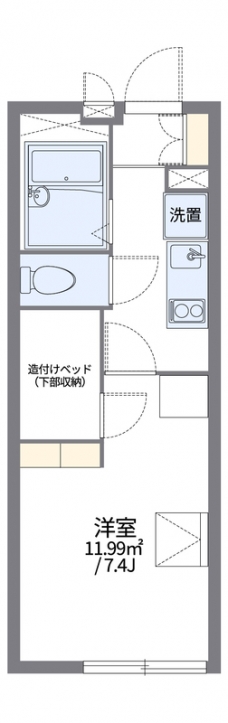 レオパレスクイントの間取り図